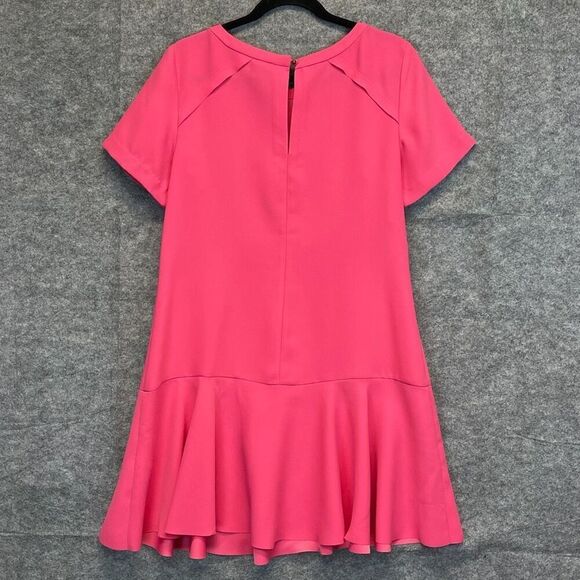 BANANA REPUBLIC Dress Size 10 Pink Flounce Shift Dressy Cocktail Party Summer - Picture 8 of 16